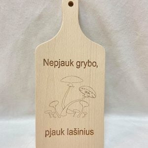 Pjaustymo lentelė ”Nepjauk grybo”