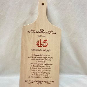 Pjaustymo lentelė ”45”