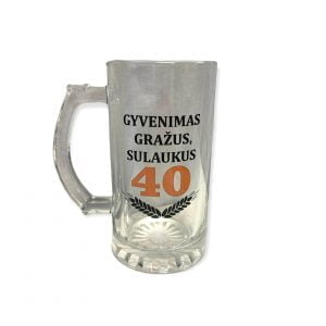 Bokalas “Gyvenimas gražus sulaukus 40”