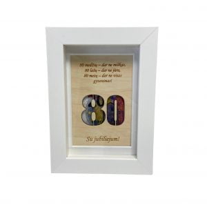 Rėmelis pinigams dovanoti “80”
