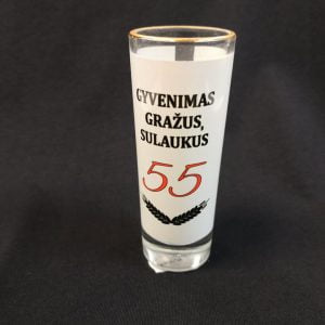 Stikliukas “Gyvenimas gražus sulaukus 55”