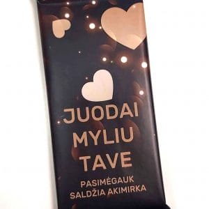 Šokoladas “Juodai myliu tave”