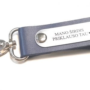 Raktų pakabukas odinis “Mano minčių valdovas”