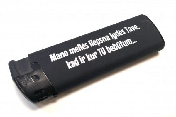 Žiebtuvėlis “Mano meilės liepsna lydės”