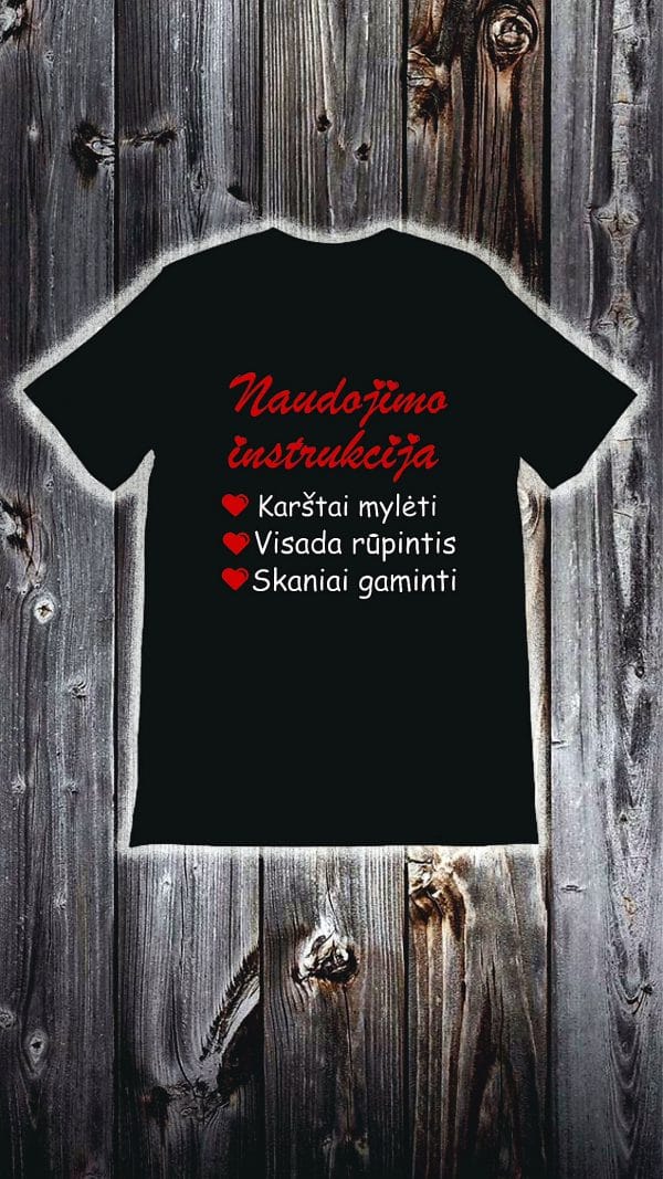 Maikutė su kepure “Juodai myliu”