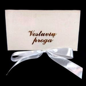 Barchatinis pinigų vokelis “Vestuvių proga”