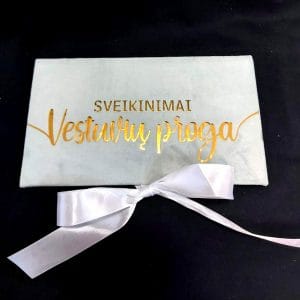 Barchatinis pinigų vokelis “Sveikinimai vestuvių proga”