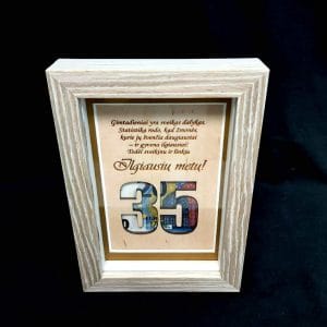 Rėmelis pinigams dovanoti “Gimtadieniai yra sveikas dalykas -35”