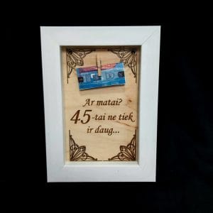 Rėmelis pinigams dovanoti “Ar matai? 45”