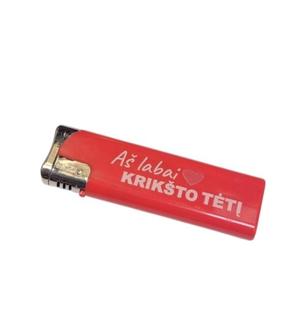 Žiebtuvėlis „Aš labai myliu krikšto tėtį”