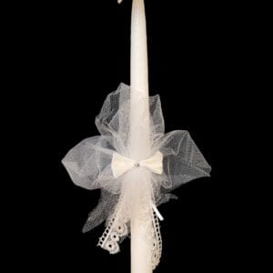 Krikšto žvakės papuošimas