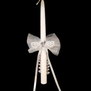 Krikšto žvakės papuošimas