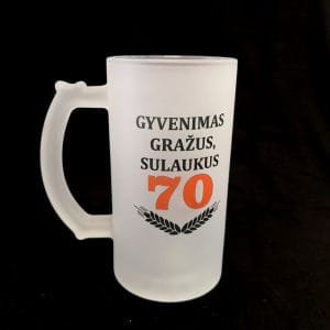 Bokalas “Gyvenimas gražus sulaukus 70”