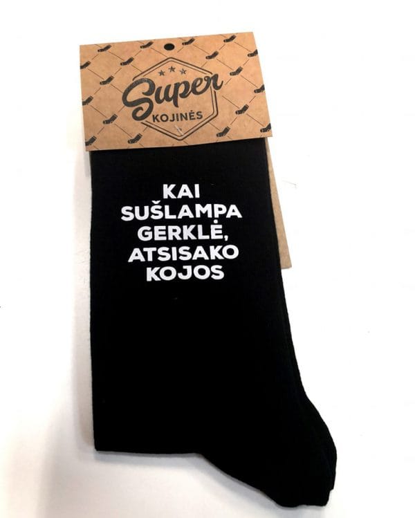 Kojinės”Kai sušlampa gerklė, atsisako kojos”