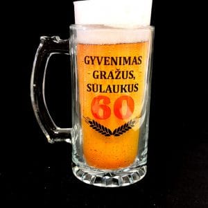 Bokalas “Gyvenimas gražus sulaukus 60”
