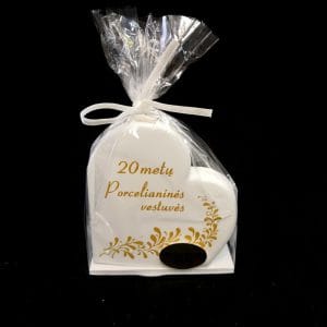 Žvakė “20 metų – porcelianinės vestuvės”