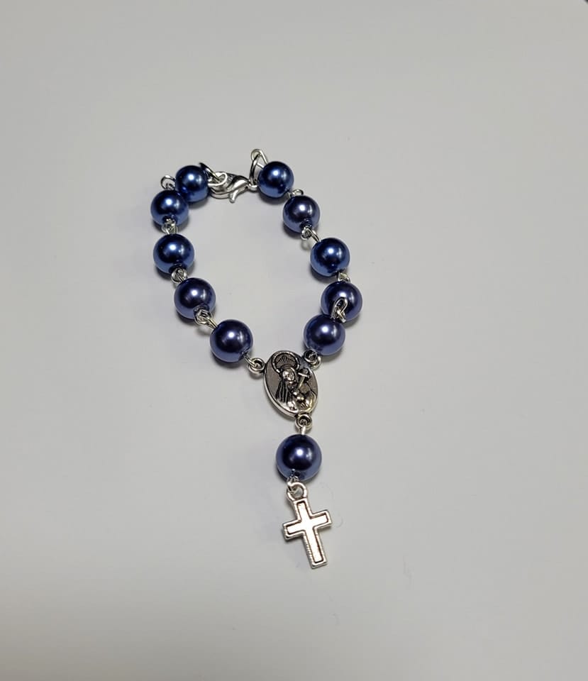 Rožančiukas ant rankos “Tamsus mėlynas”