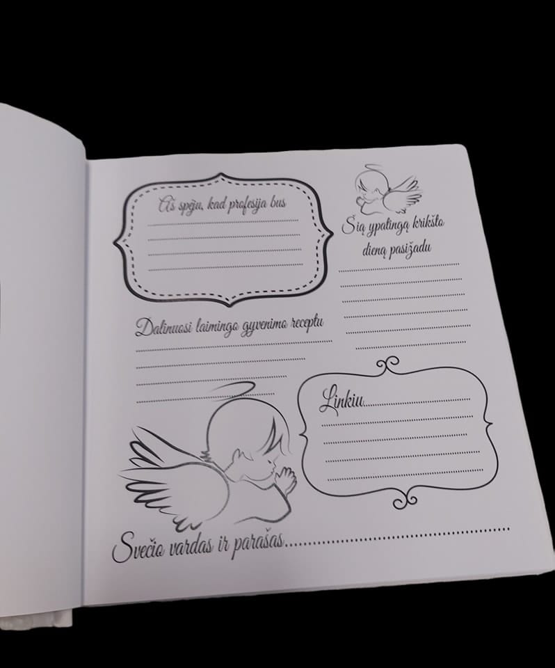 Palinkėjimų knyga “Mano krikštynos”