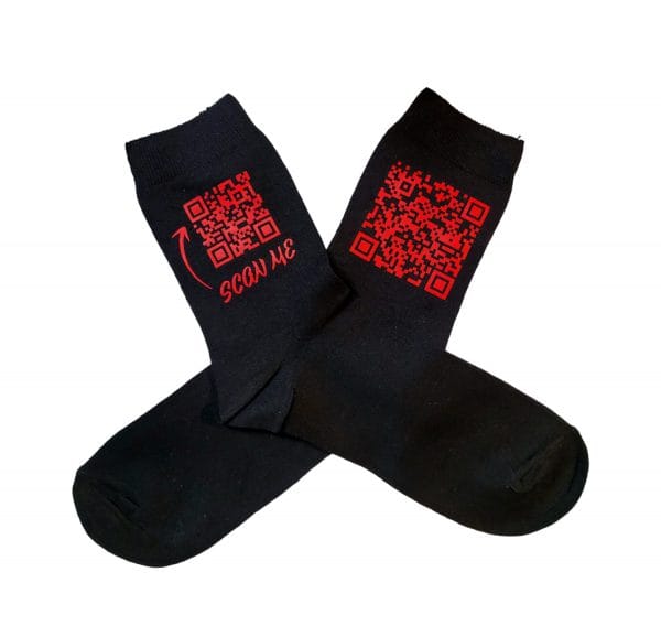 Kojinės  ”Scan me”