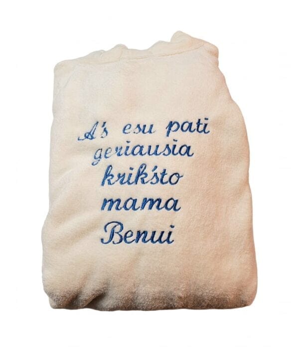 Chalatas “Aš esu geriausia krikšto mama”