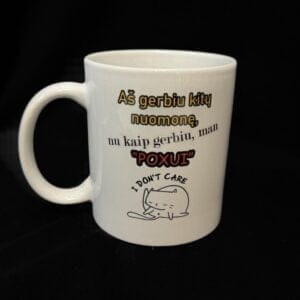 Puodelis” Aš gerbiu kitų nuomonę, nu kaip gerbiu, man “poxui