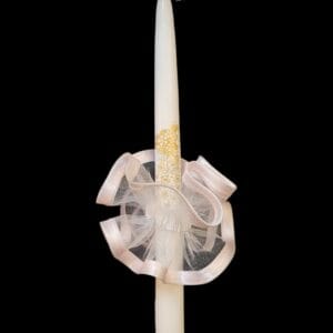 žvakės papuošimas