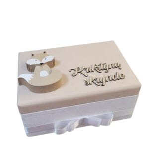 Krikštadėžė „Smėlinė spalva”