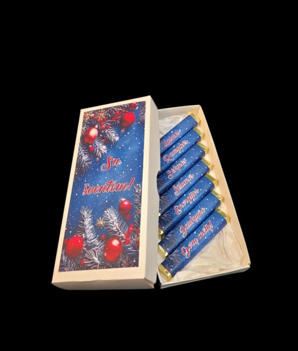 šokoladukai su šventėm kalėdos