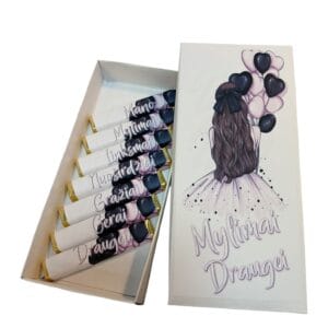 šokoladukai dėžutėje