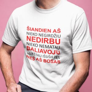 marškinėliai Bosui „Bosas neatostogauja“ (Kopija)