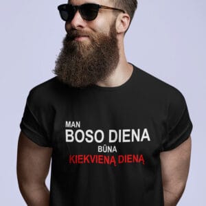 marškinėliai Bosui „Bosas neatostogauja“ (Kopija)