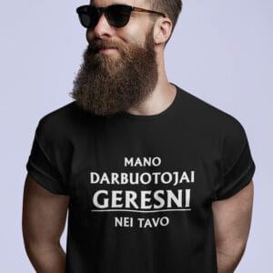 marškinėliai Bosui „Bosas neatostogauja“ (Kopija)