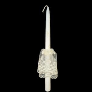 Krikšto žvakės papuošimas