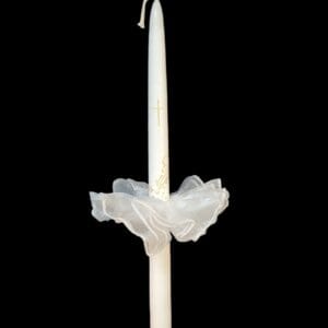 žvakės papuošimas