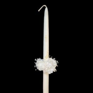 žvakės papuošimas