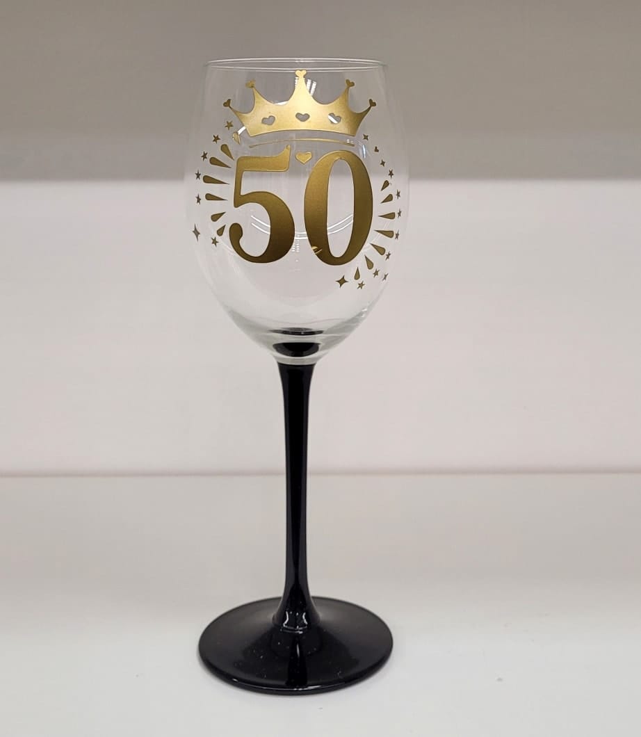 Stiklinė taurė ” 30 ” (Kopija)