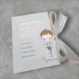 Atvirutė-pinigų vokelis „Krikštynų proga” mergaitė (Kopija)