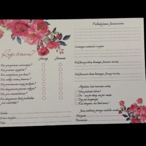 Palinkėjimų knyga vestuvėms „Ilgai ir laimingai” (Kopija)